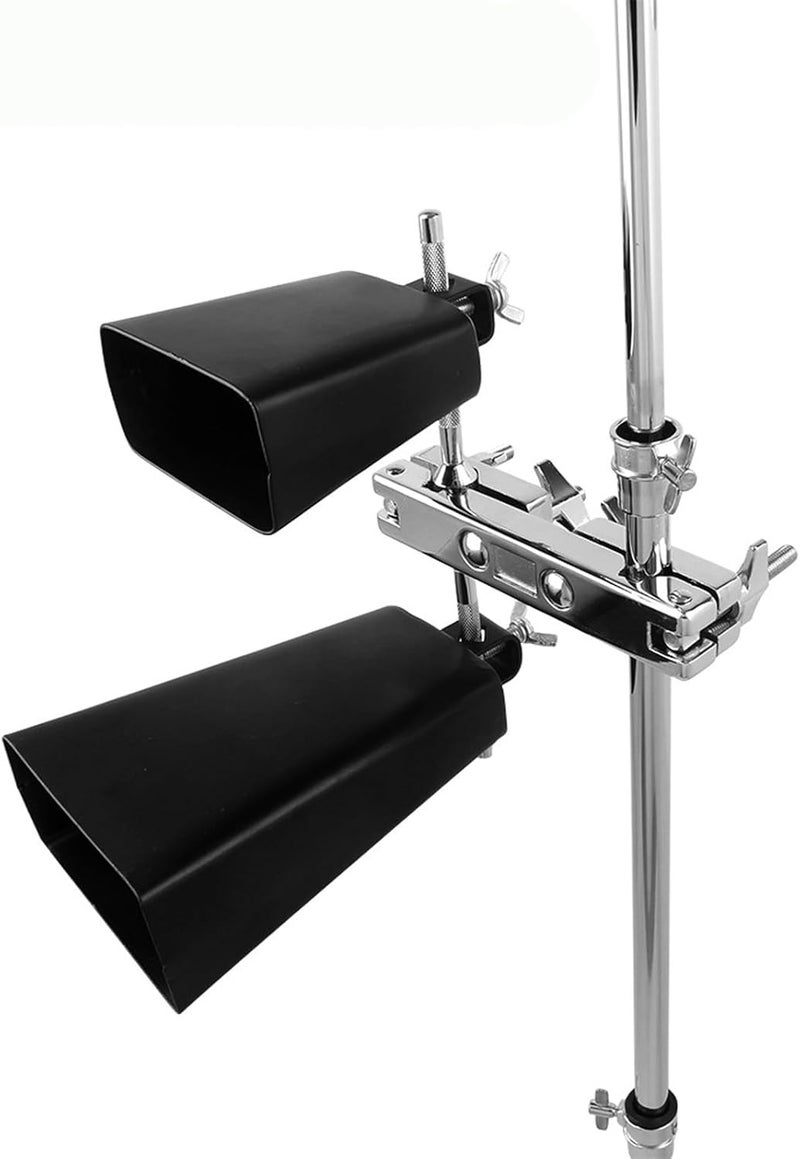 REMAGIC Metal Iron Cowbell, Steel Cow Bells Large Noise Makers Hand Percussion Music Cow bell with Stick and Handle for Drum Set, Instrument Cowbell for School, Sporting Events, Concert, Wedding (6 inch) - Image 4